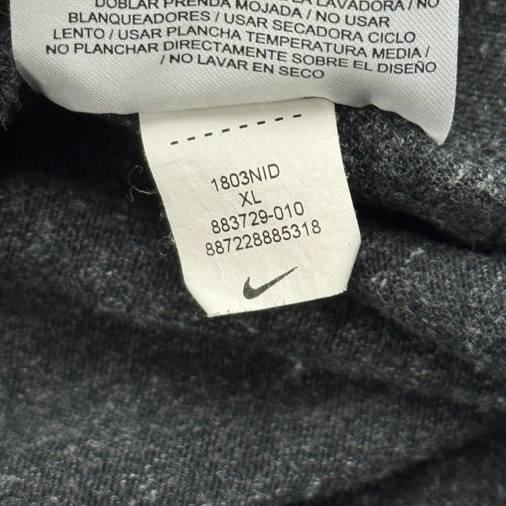 Nike Jacket Women XL Gray Lightweight Full Zip Hoodie Fleece Gym Workout Train - Picture 7 of 12